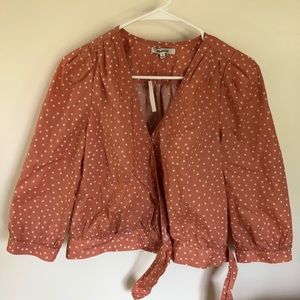 Madewell wrap top in Star scatter NEW WITH TAGS!